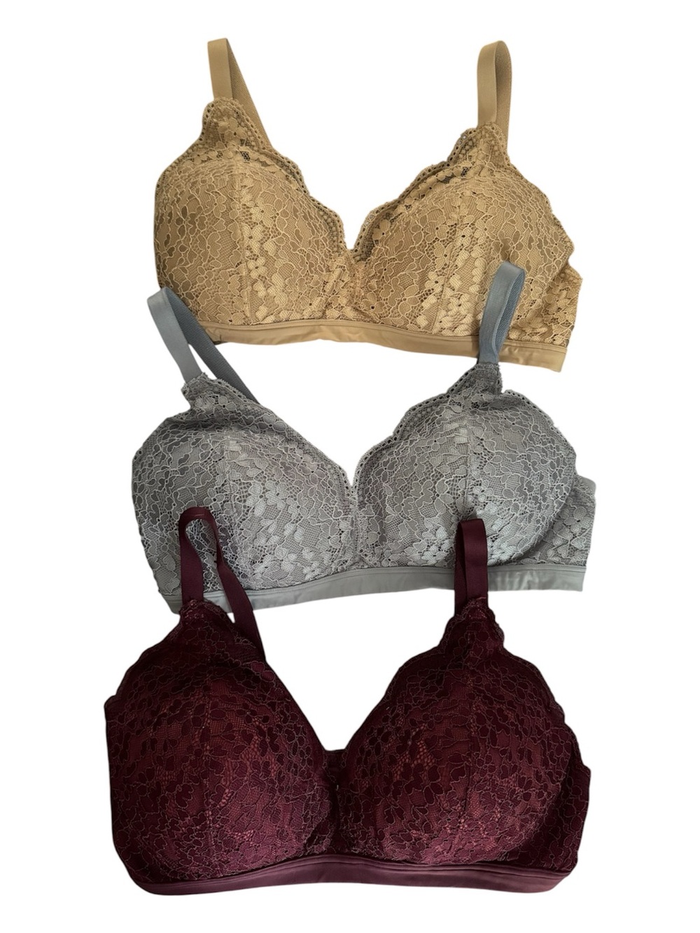 Warner’s wire-free lace bra bundle